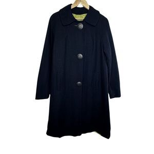 Navy Blue Vintage MIDI Swing Style Coat Size XL